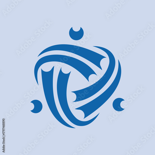 Humanitarian logo vector — charity care symbol, social support emblem, and nonprofit helping hand design icon