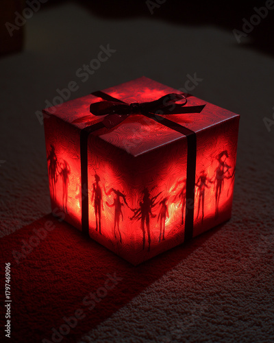 Stranger Things Style Eerie Gift Exchange with Mysterious Shadows