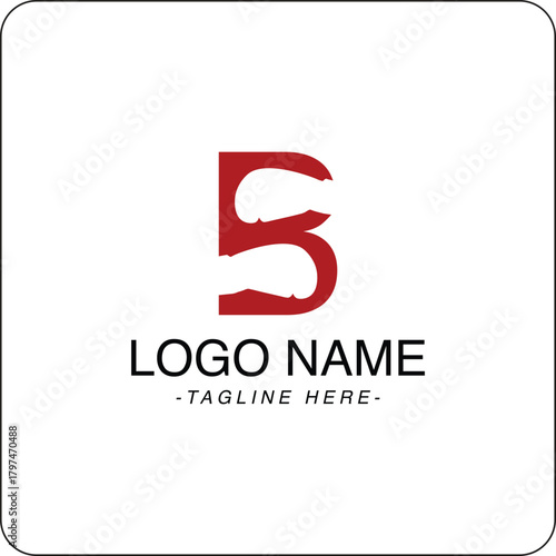 Vector Illustration Letter B and Boxing gloves Logo Design