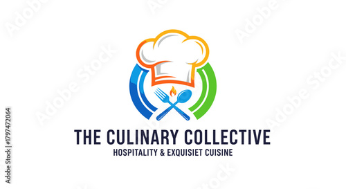 The Culinary Collective logo featuring a chef's hat, crossed fork and spoon, and vibrant circular design.