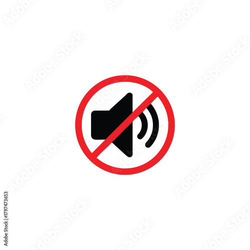 Silent mode symbol graphic icon vector graphic design concept