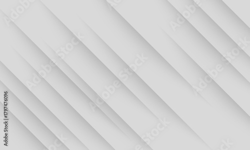 Abstract gradient white and gray background with geometric papercut shape. Creative illustration for poster,