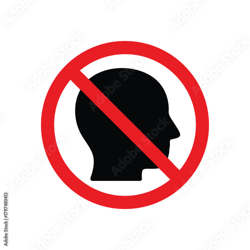 No entry or access symbol for people prohibition