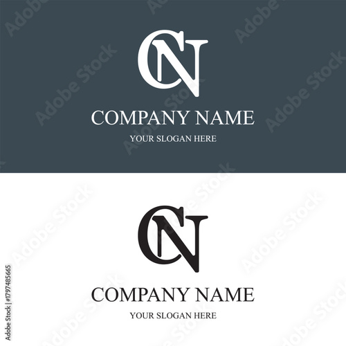 cn logo initial letter luxury royal logo. template symbol. modern golden luxury logo. abstract monogram vector letter mark brand fashion. icon  business monogram boutique font Clothing minimalist.