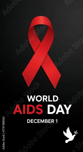 World Aids Day. 1st December. HIV AIDS Awareness Day