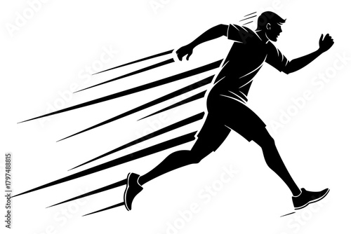runners vector illustration