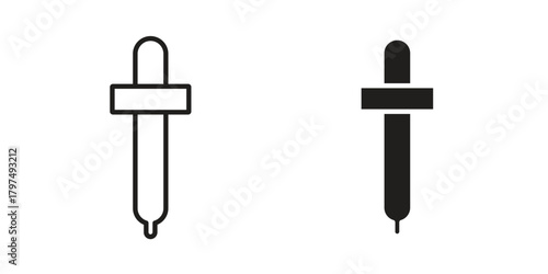 Dropper icon in line design. Simple icon vector