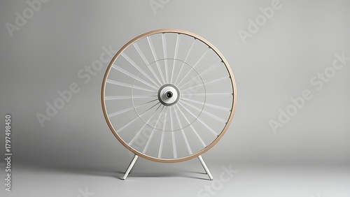 antecedence. Hamster wheel in endless rotation on a plain grey background. wildlife magazines, conservation campaigns, designed for nature documentaries and education, used by health educators.