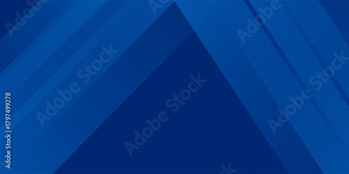 Abstract blue background with glowing geometric lines. Modern blue gradient square shape design art