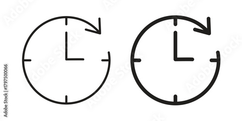 History icon in line design. Simple icon vector