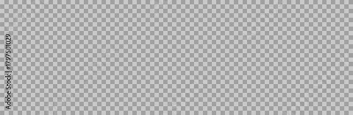 Universal gray checkered background. Fake transparency in layouts. For different designs of banner, poster, postcard or web designs. Squares pattern.