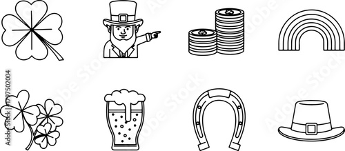 Celebrate St Patrick's Day with this lucky charm set! Perfect for adding a touch of Irish spirit to your projects with iconic symbols of the holiday