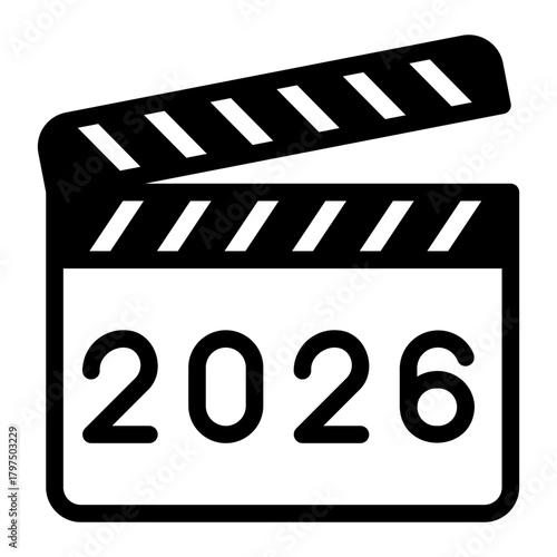 action clapper glyph icon