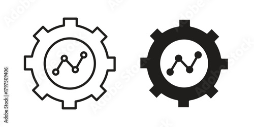 Business development icon on white background. Stock vector icon