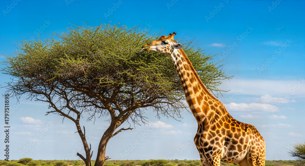 Obraz premium giraffe in the savannah
