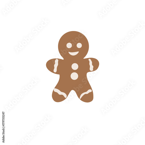 gingerbread man isolated on white Gingerbread Cookie Vector | Christmas Gingerbread Man | Watercolor Effect Illustration gingerbread, gingerbread man, gingerbread cookie, christmas cookie, holiday 
