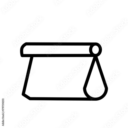 Minimalist Line Icon Set of Shopping Bags and Money Pouches