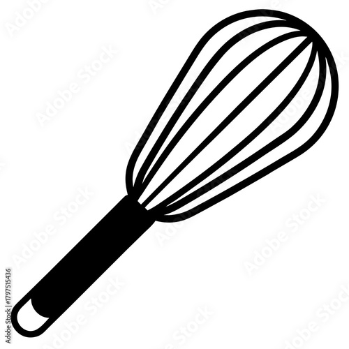 whisk isolated on white background