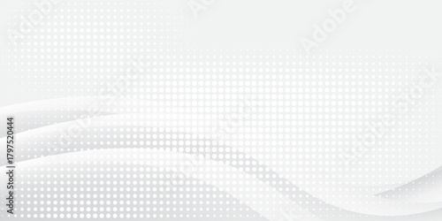 Dot white gray wave light technology texture background. illustration eps 10