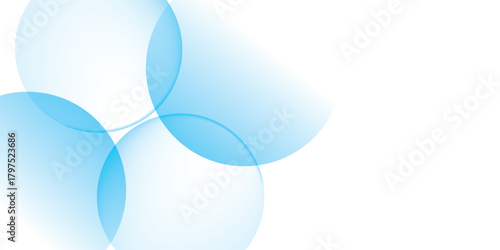 Soft blue color with modern gradient effect creates a calm, clean and simple impression