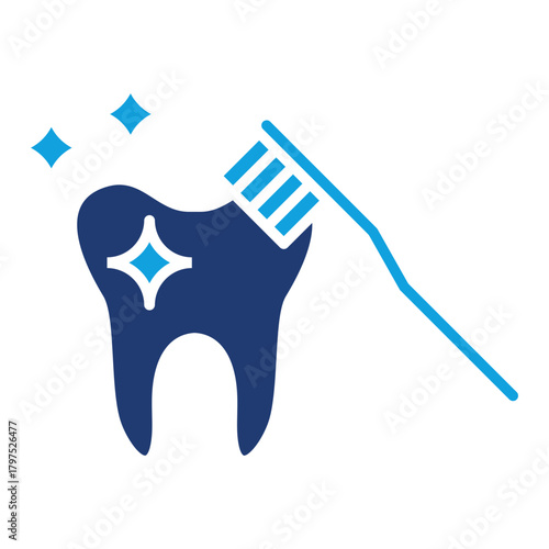 Dental Flat Blue Icon