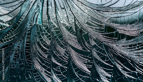 Vintage Scratched Glass Macro Texture