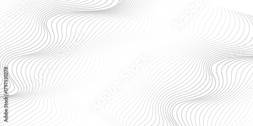 Technology abstract lines on white background. Abstract white blend digital technology flowing wave lines background. Modern glowing moving lines design. Modern white moving lines design element.
