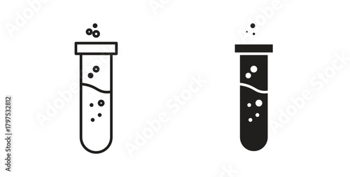 Chemical Tube icon for mobile app, editable designs