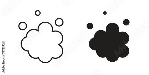 Foam icon for mobile app, editable designs