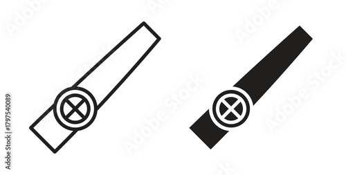 Kazoo icon for mobile app, editable designs