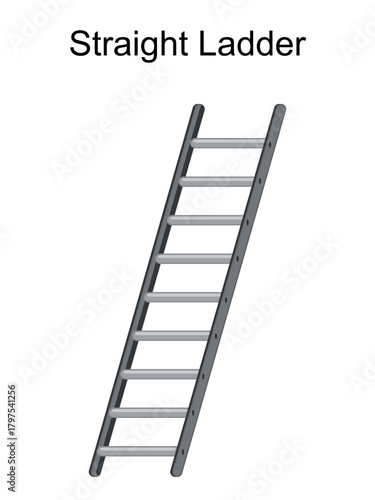Straight Ladder for working at height and ladder safety for Straight Ladders at home, using Straight Ladder to reach taller heights but are not self-supporting. 