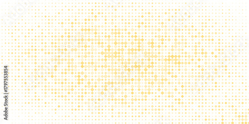 Gold falling down confetti background. Repeated golden dotted glitter pattern. Yellow, orange and golden dots wallpaper.