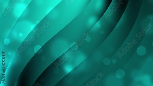 Teal abstract design suitable for backgrounds, digital art, and web graphics. Modern and versatile with lines and blurred circles.
