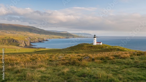 Cape Breton Highlands landscape featuring a coastal meadow and lighthouse, highlighting preservation efforts