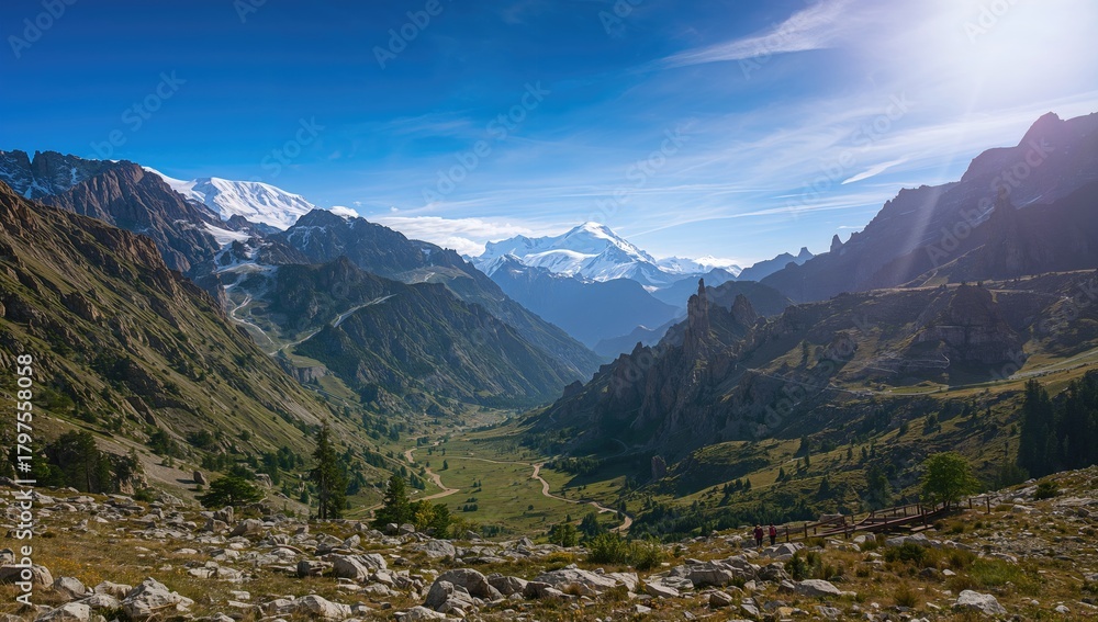 Fototapeta premium Western Talgar near the Alatau Range