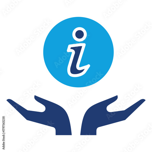 Inform Flat Blue Icon