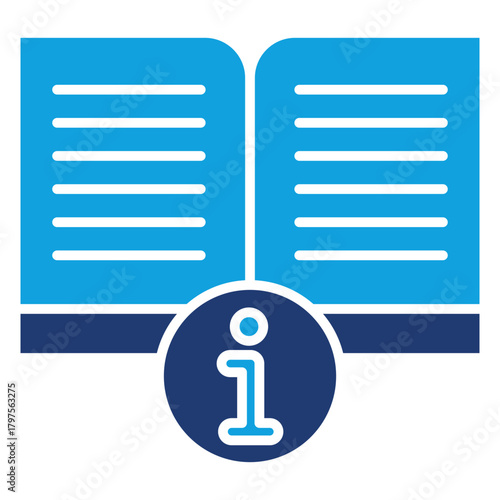 Instructions Flat Blue Icon