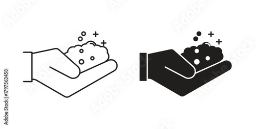 Foam icon. Symbol, logo illustration. graphic icon set