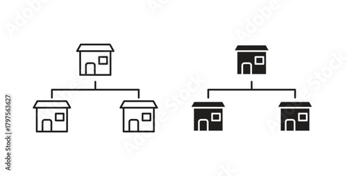 Franchise icon. Symbol, logo illustration. graphic icon set