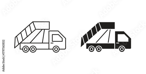 Gangway truck icon. Symbol, logo illustration. graphic icon set