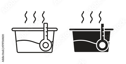 Hot Water icon. Symbol, logo illustration. graphic icon set