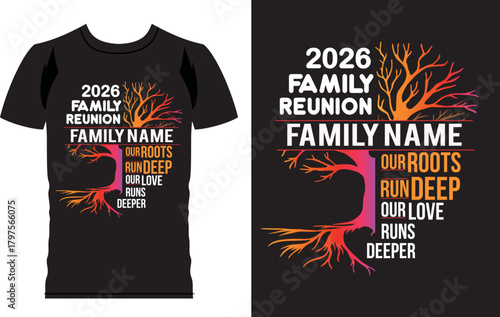 Family Reunion T Shirt design 