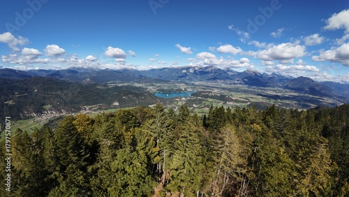mountain landscape with blue sky