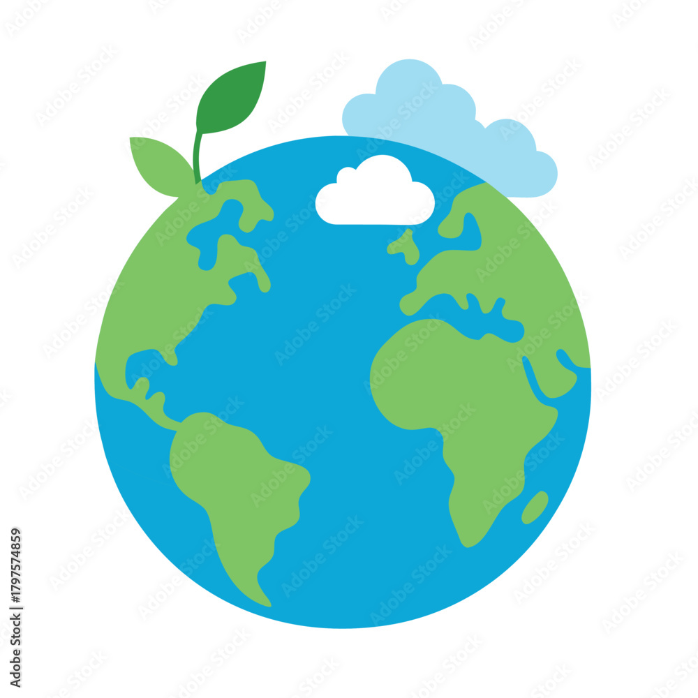 Fototapeta premium Earth Day Celebration Flat Vector Design