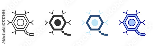 Neuron Icon Set. Designed In Multi Style