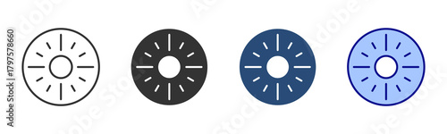 Iris Icon Set. Designed In Multi Style