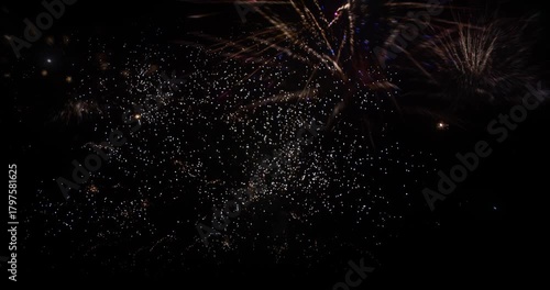 Spectacular Midnight Fireworks for New Year Celebration | 4k, 12 bit braw source