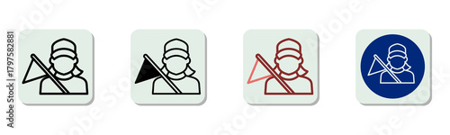 Guide Icon Multi Style Vector Illustration