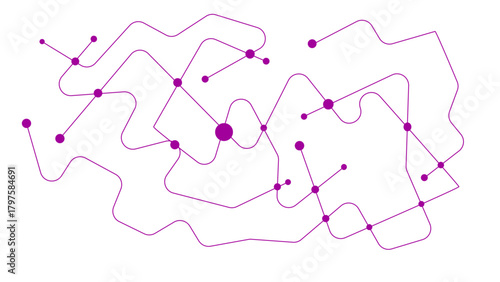 Abstract digital background of points and lines Simple technology graphic background