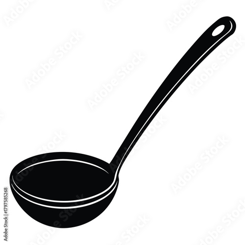 premium ladle on white background